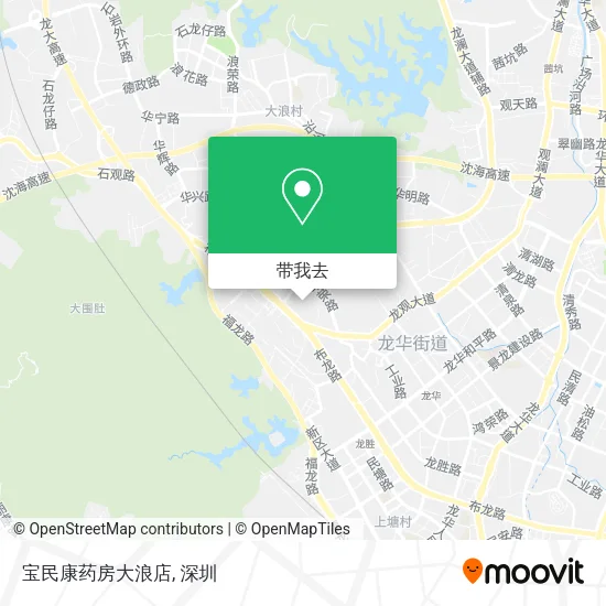宝民康药房大浪店地图