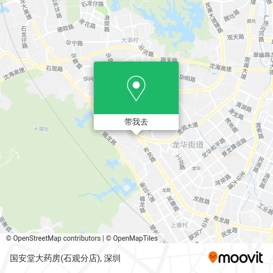 国安堂大药房(石观分店)地图