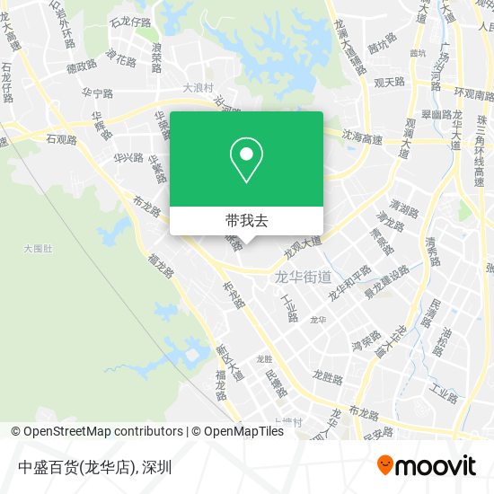 中盛百货(龙华店)地图