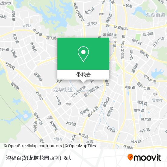 鸿福百货(龙腾花园西南)地图
