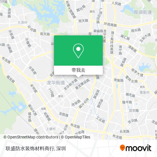 联盛防水装饰材料商行地图