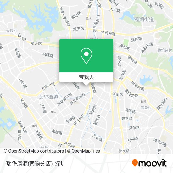 瑞华康源(同瑜分店)地图