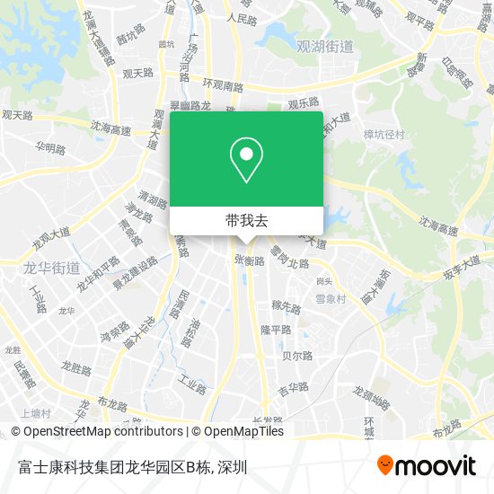 富士康科技集团龙华园区B栋地图