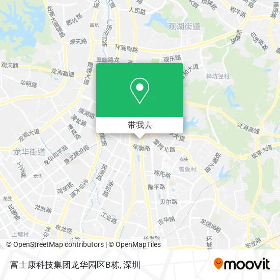 富士康科技集团龙华园区B栋地图