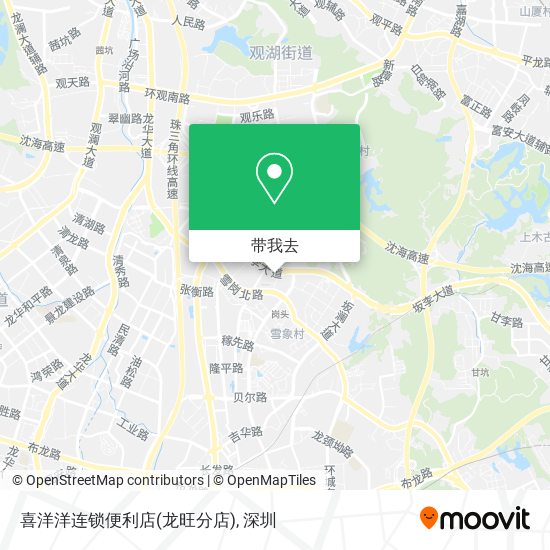 喜洋洋连锁便利店(龙旺分店)地图
