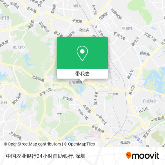 中国农业银行24小时自助银行地图