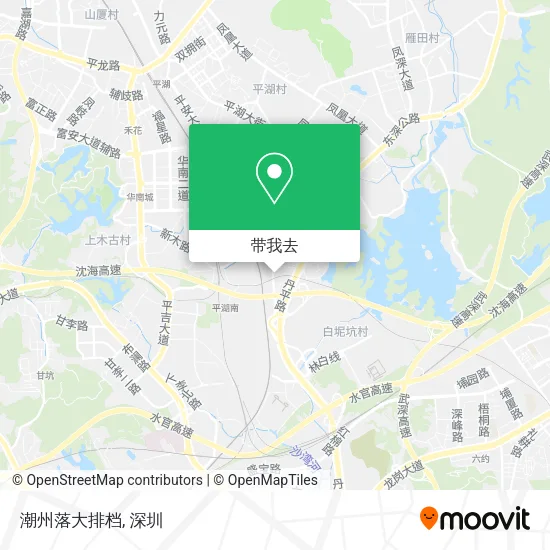 潮州落大排档地图