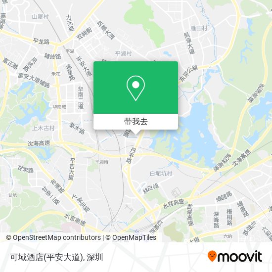 可域酒店(平安大道)地图