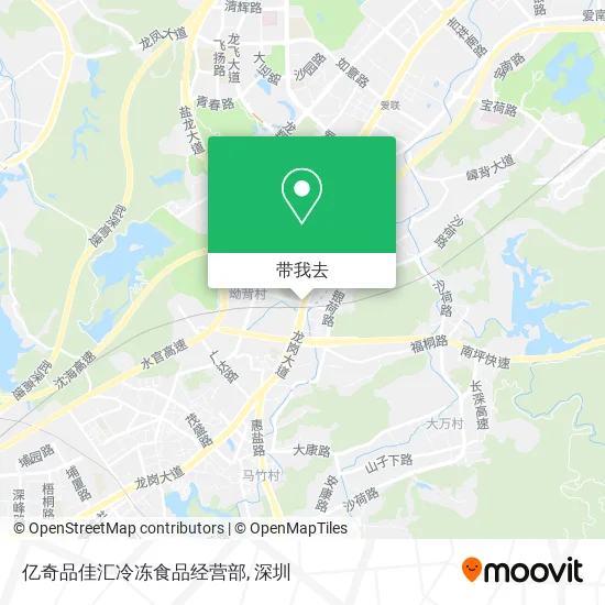 亿奇品佳汇冷冻食品经营部地图