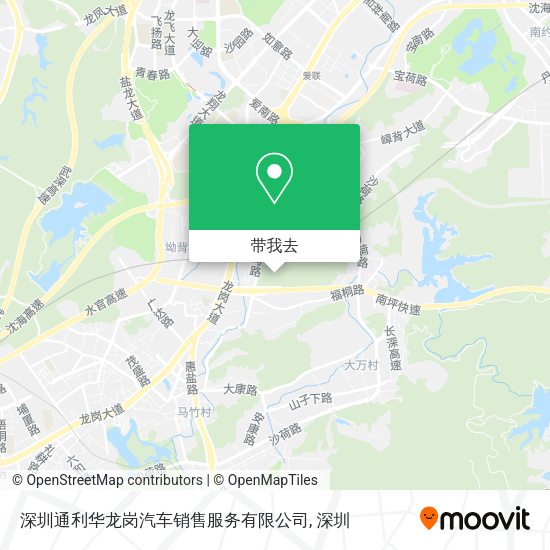 深圳通利华龙岗汽车销售服务有限公司地图