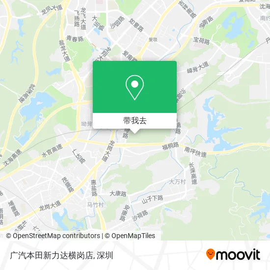 广汽本田新力达横岗店地图