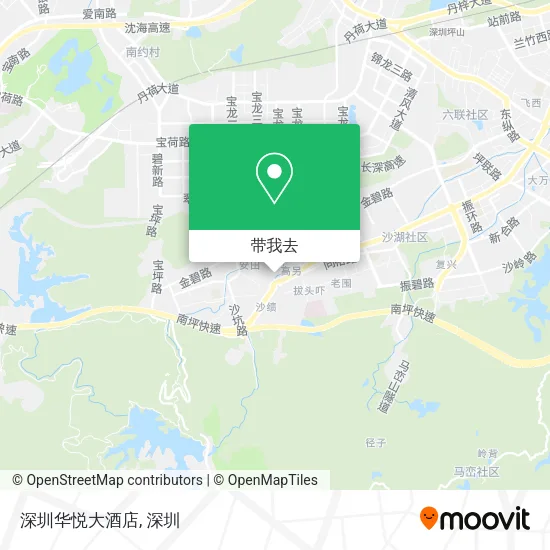 深圳华悦大酒店地图