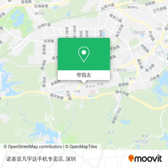 诺基亚凡宇达手机专卖店地图