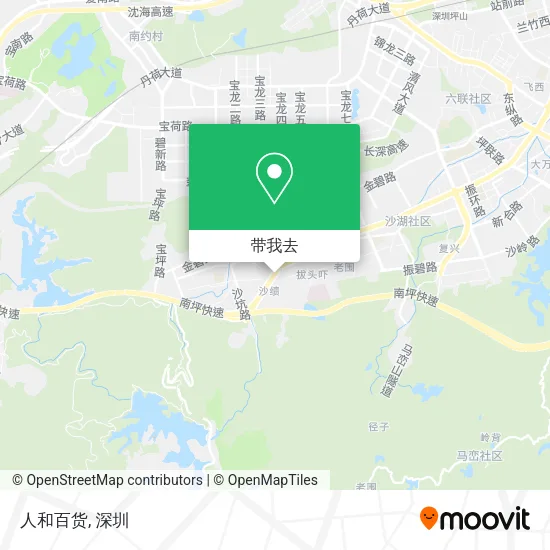 人和百货地图