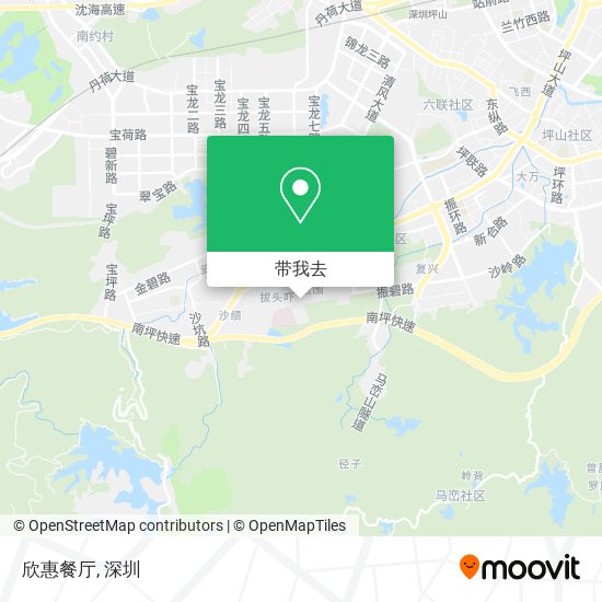 欣惠餐厅地图