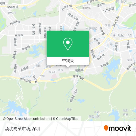 汤坑肉菜市场地图
