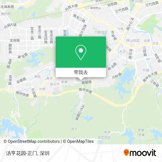 汤亨花园-正门地图