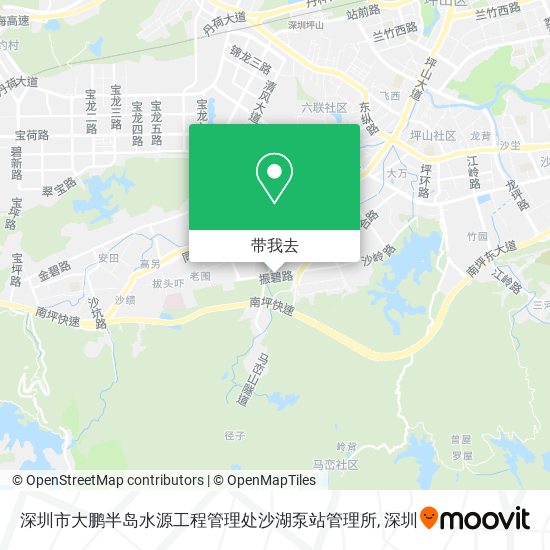 深圳市大鹏半岛水源工程管理处沙湖泵站管理所地图