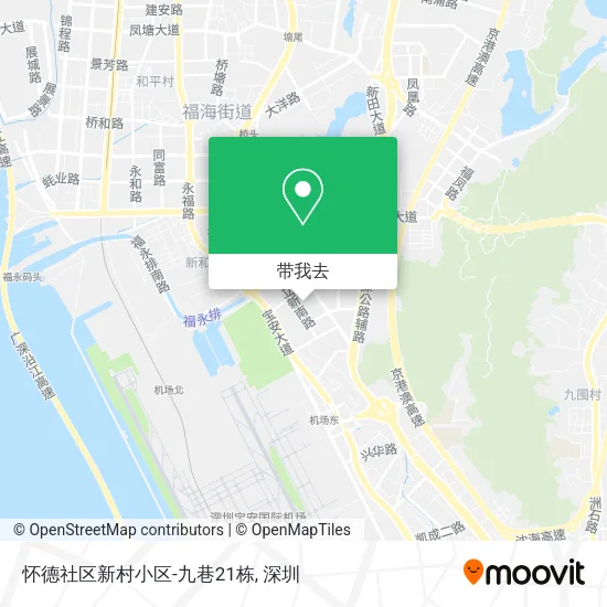 怀德社区新村小区-九巷21栋地图