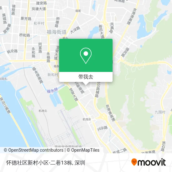 怀德社区新村小区-二巷13栋地图