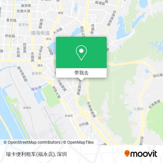 瑞卡便利租车(福永店)地图