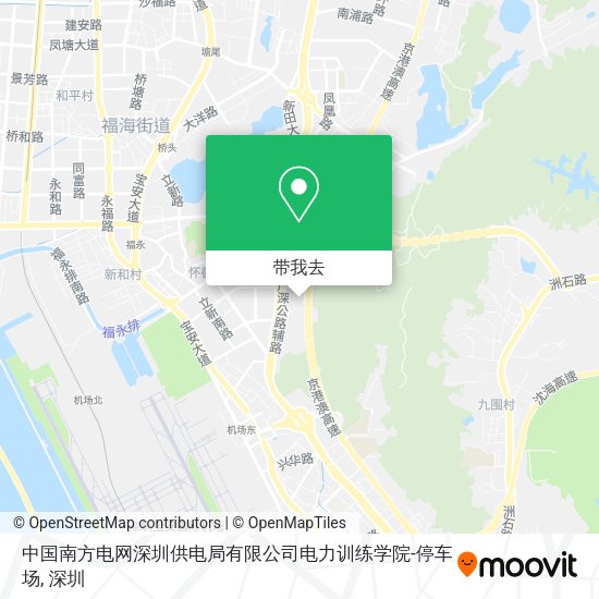 中国南方电网深圳供电局有限公司电力训练学院-停车场地图