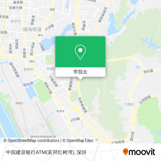 中国建设银行ATM(富邦红树湾)地图