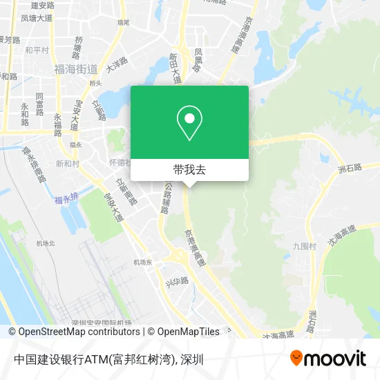 中国建设银行ATM(富邦红树湾)地图