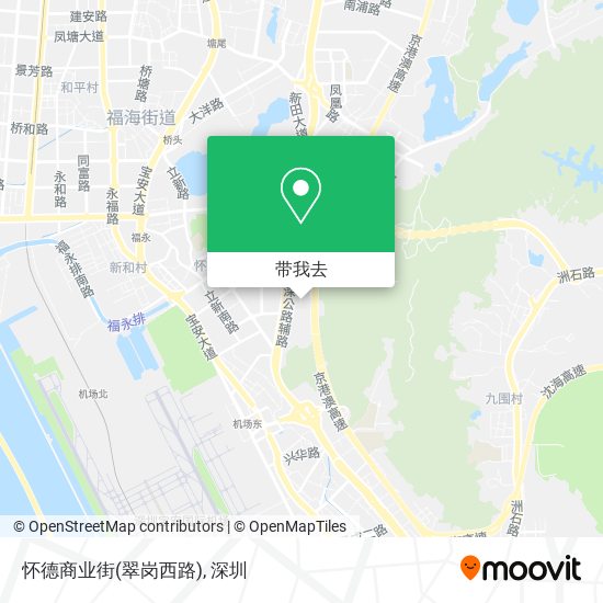 怀德商业街(翠岗西路)地图