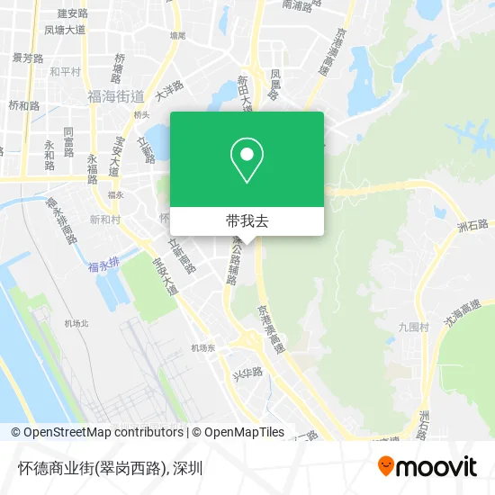 怀德商业街(翠岗西路)地图