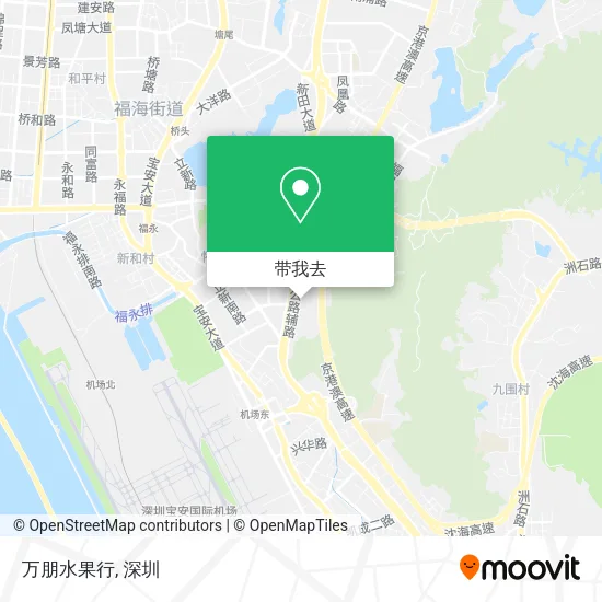 万朋水果行地图