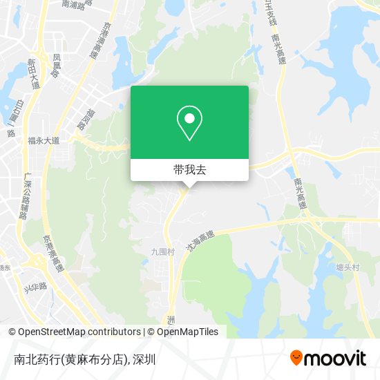 南北药行(黄麻布分店)地图