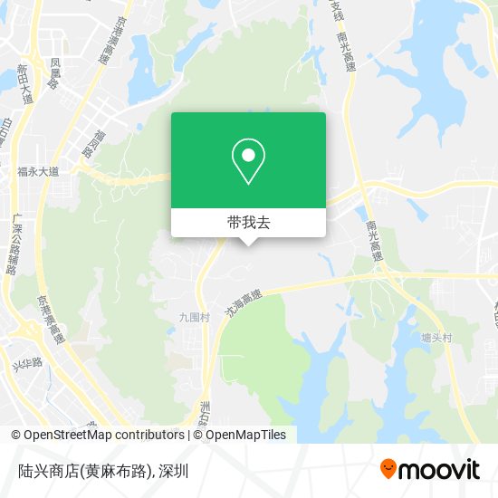 陆兴商店(黄麻布路)地图