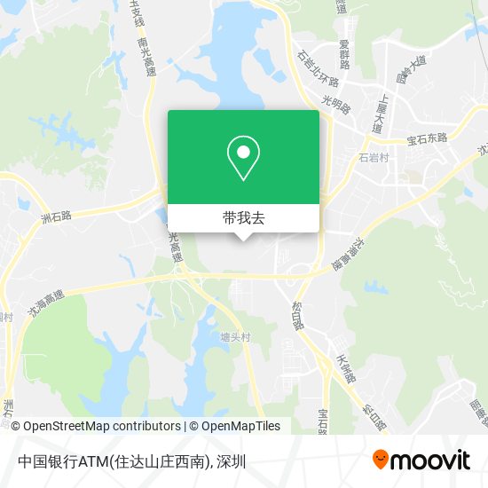 中国银行ATM(住达山庄西南)地图