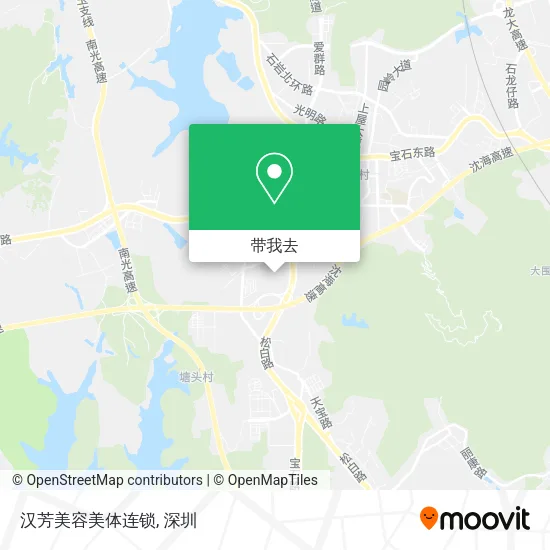 汉芳美容美体连锁地图