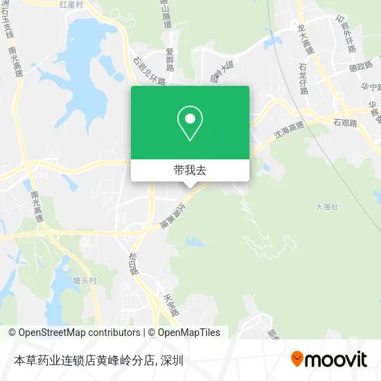 本草药业连锁店黄峰岭分店地图