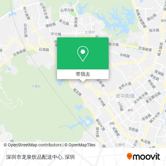 深圳市龙泉饮品配送中心地图