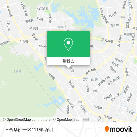 三合华侨-一区111栋地图