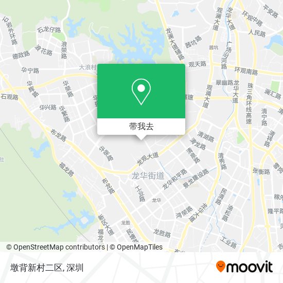 墩背新村二区地图