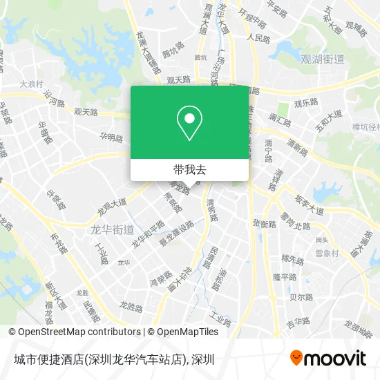 城市便捷酒店(深圳龙华汽车站店)地图
