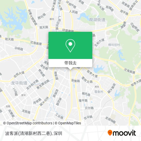 波客派(清湖新村西二巷)地图