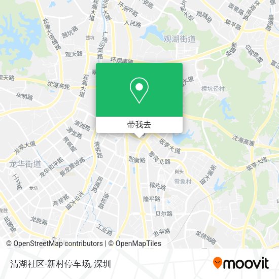 清湖社区-新村停车场地图