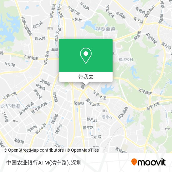 中国农业银行ATM(清宁路)地图
