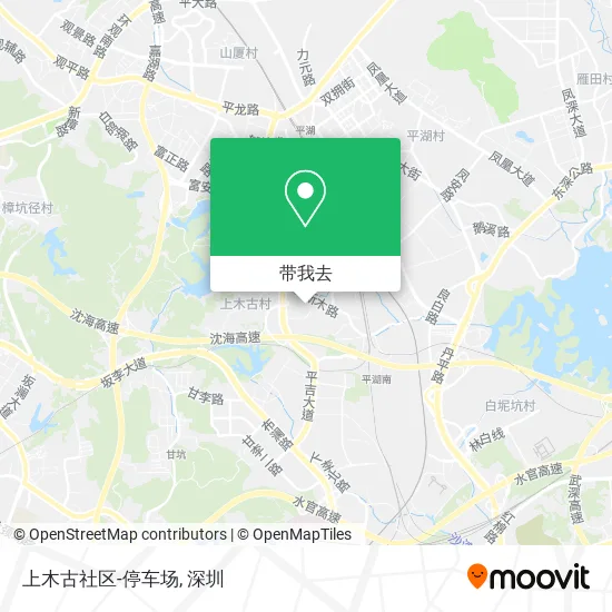 上木古社区-停车场地图