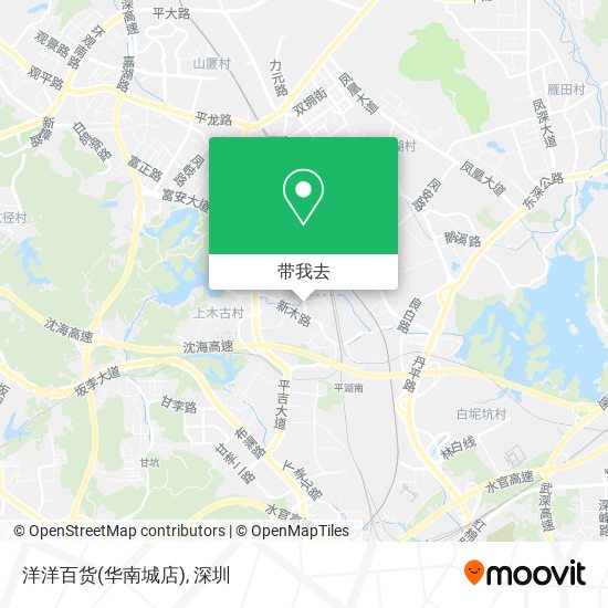 洋洋百货(华南城店)地图