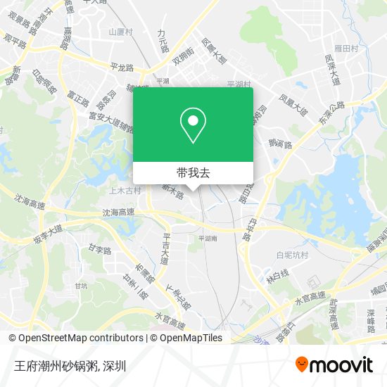 王府潮州砂锅粥地图