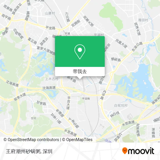 王府潮州砂锅粥地图