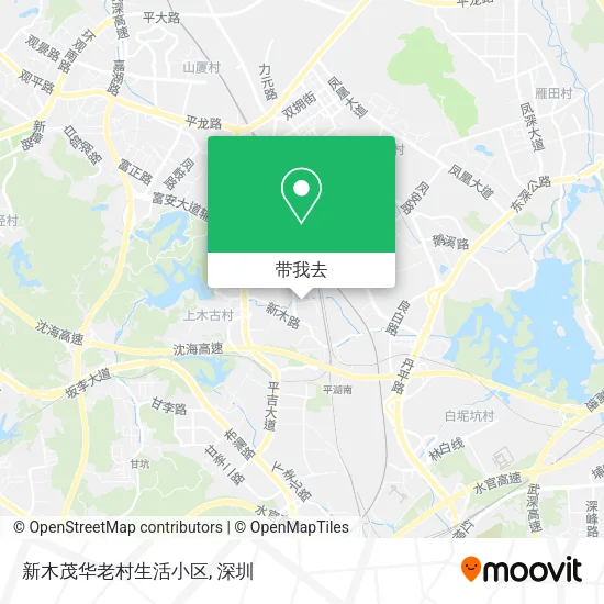新木茂华老村生活小区地图