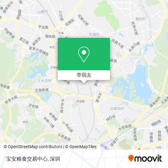 宝安粮食交易中心地图