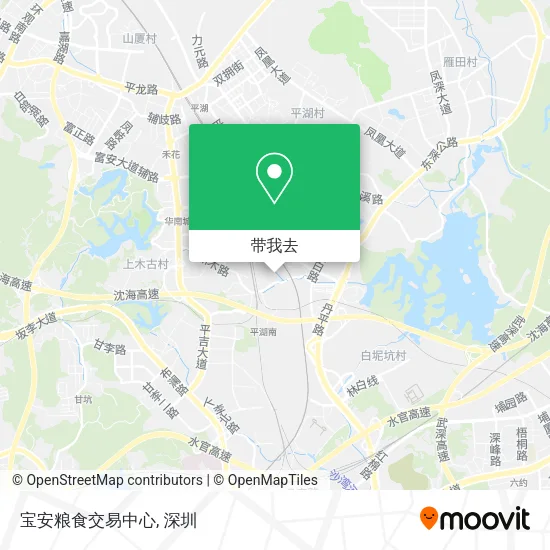 宝安粮食交易中心地图